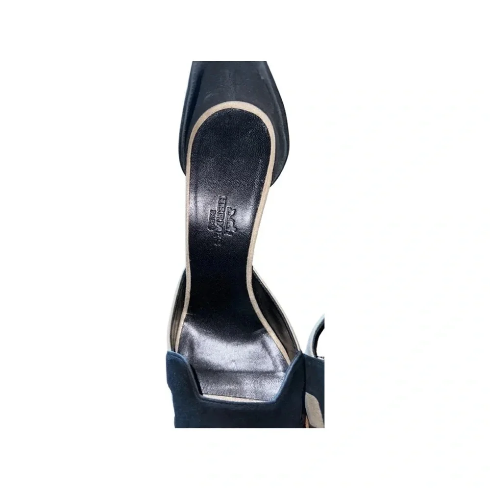 Hermes Highlight d'Orsay Suede Pumps Size 38.5 - Picture 4 of 11